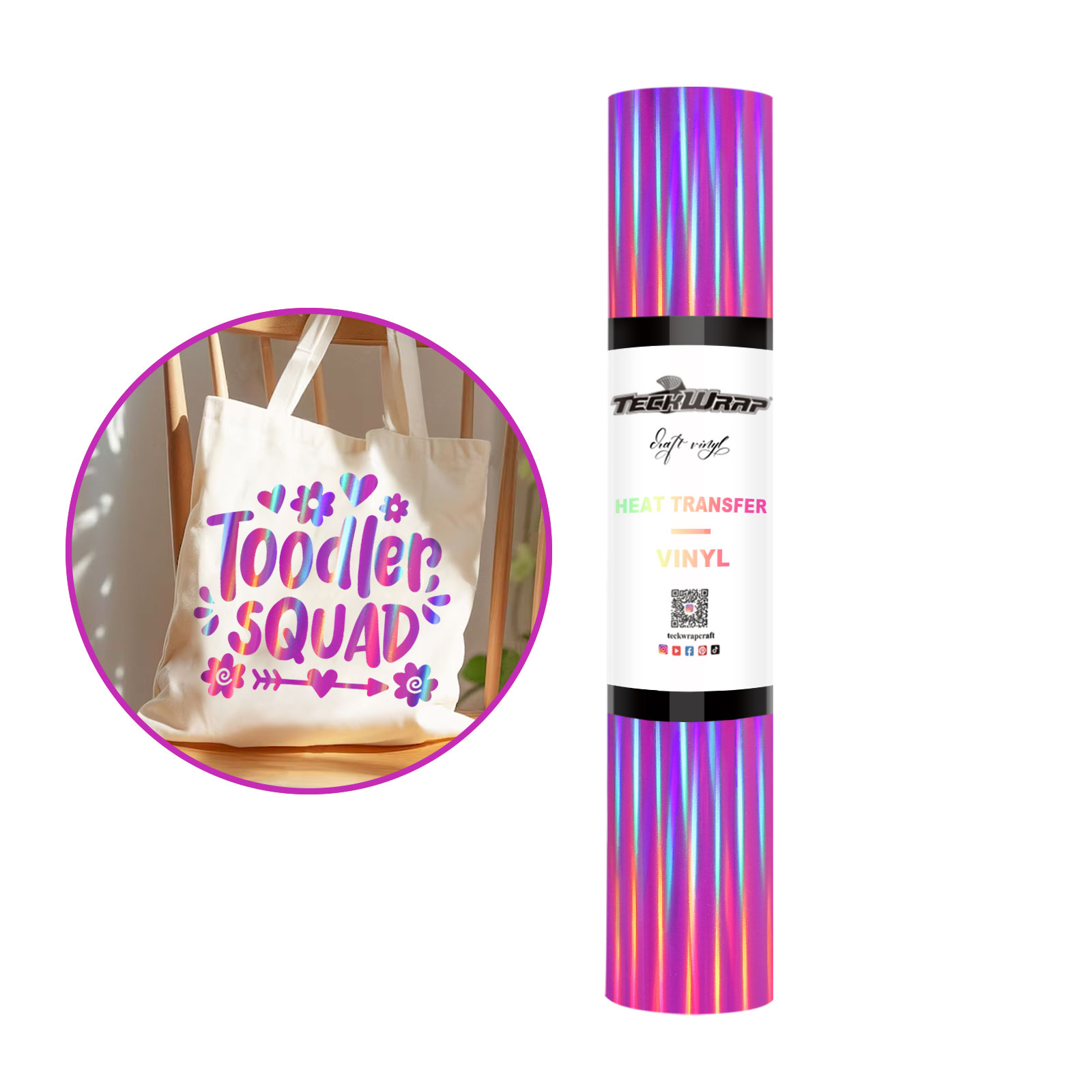 Начало 6 Холограмни самозалепващи фолиа TeckWrap